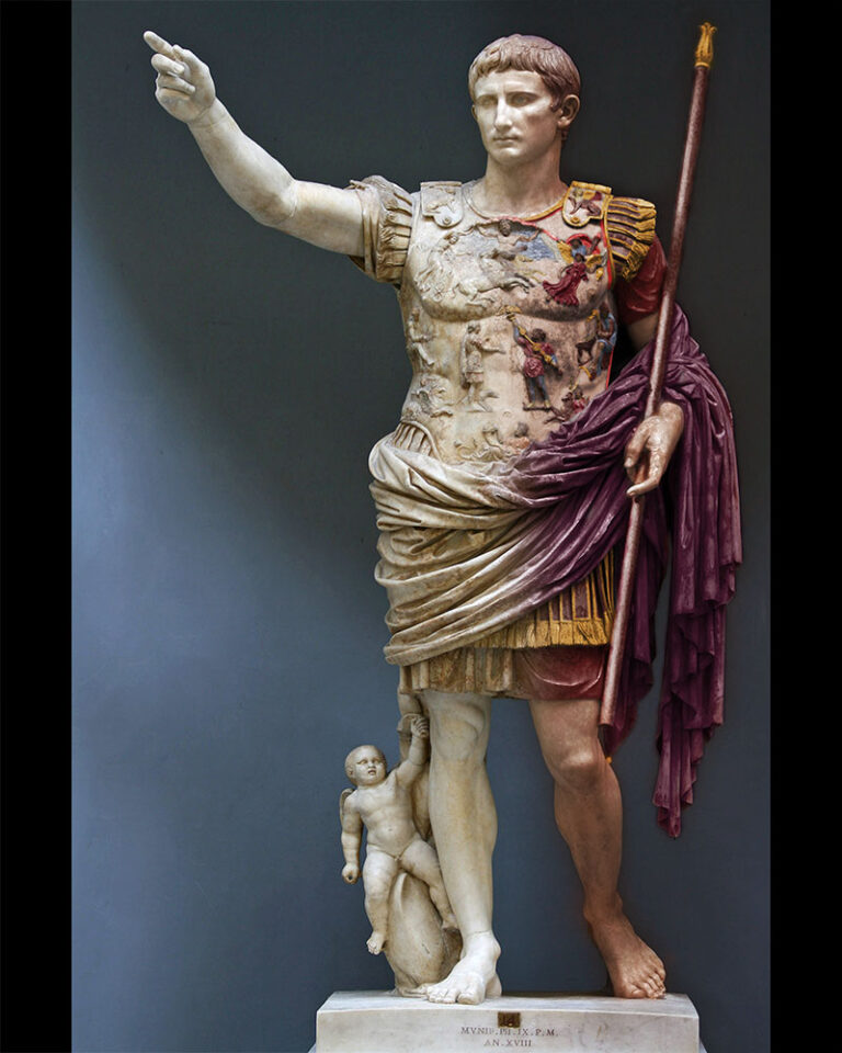 Augustus of Prima Porta true colors "HISTORY IN 3D" reconstruction