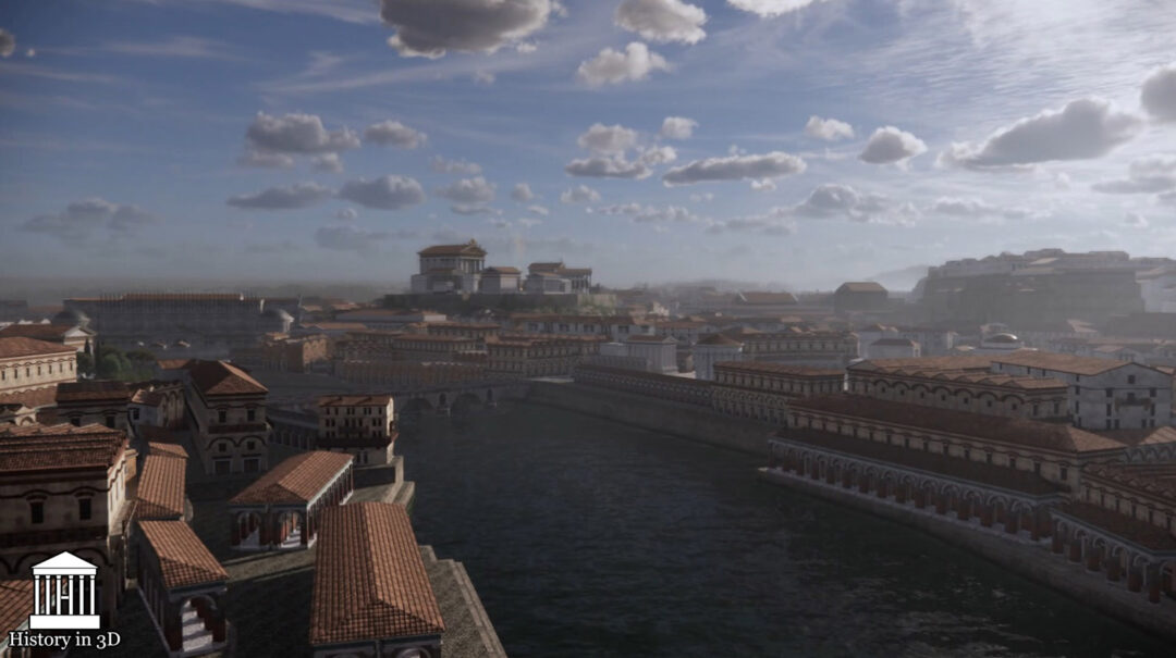 Rome Now and Then Video Footage - History in 3D